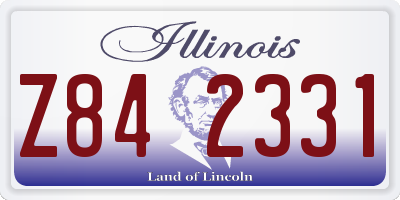 IL license plate Z842331