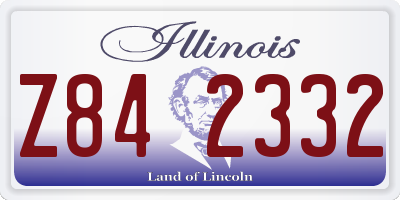 IL license plate Z842332