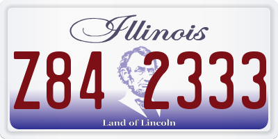IL license plate Z842333