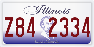 IL license plate Z842334