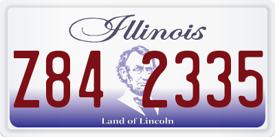 IL license plate Z842335
