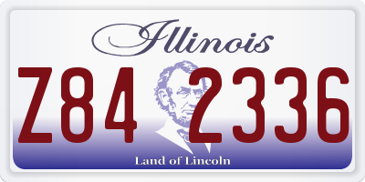 IL license plate Z842336