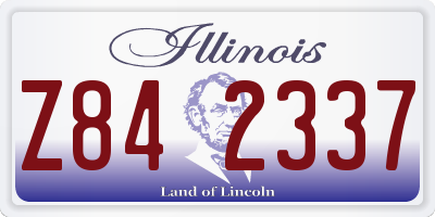 IL license plate Z842337