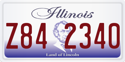 IL license plate Z842340