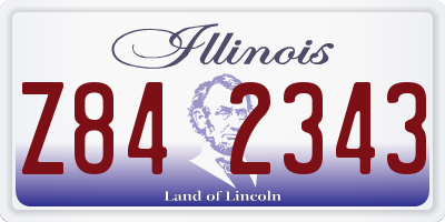 IL license plate Z842343