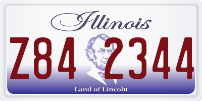 IL license plate Z842344