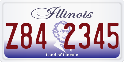 IL license plate Z842345