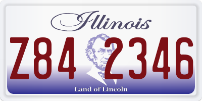 IL license plate Z842346