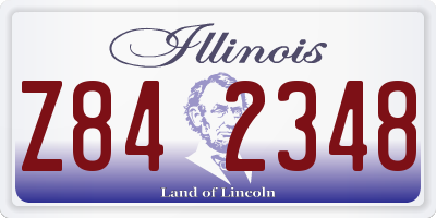 IL license plate Z842348