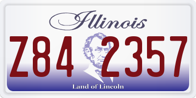 IL license plate Z842357