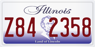IL license plate Z842358