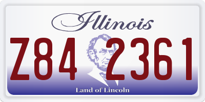 IL license plate Z842361