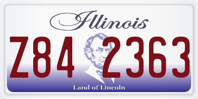 IL license plate Z842363