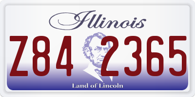 IL license plate Z842365