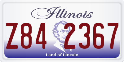 IL license plate Z842367