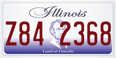 IL license plate Z842368