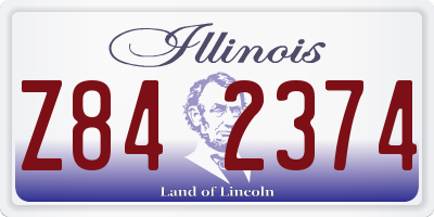 IL license plate Z842374