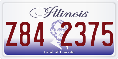 IL license plate Z842375