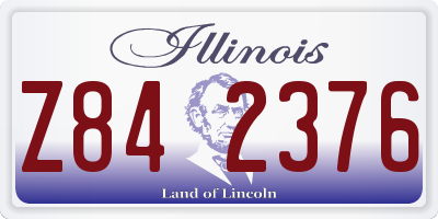 IL license plate Z842376