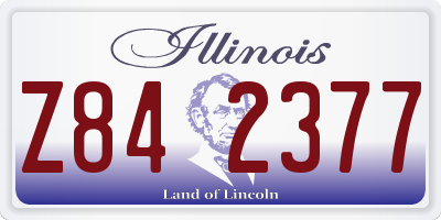 IL license plate Z842377