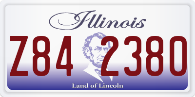 IL license plate Z842380