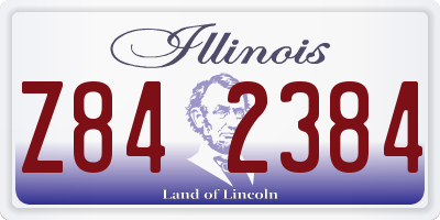 IL license plate Z842384