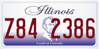 IL license plate Z842386