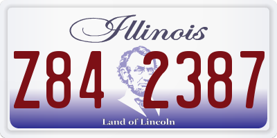 IL license plate Z842387