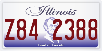 IL license plate Z842388