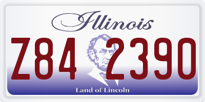 IL license plate Z842390
