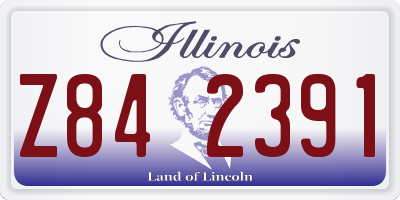 IL license plate Z842391