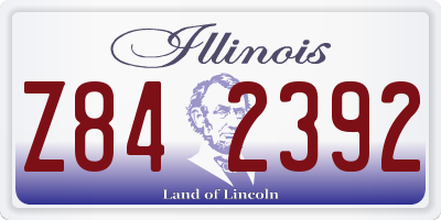 IL license plate Z842392