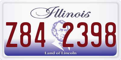 IL license plate Z842398