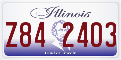 IL license plate Z842403