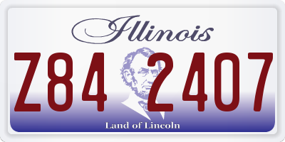 IL license plate Z842407