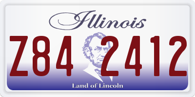 IL license plate Z842412