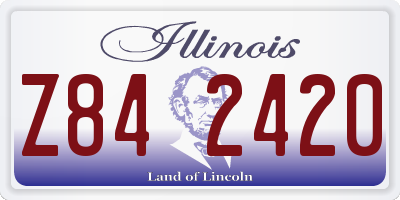 IL license plate Z842420