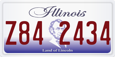 IL license plate Z842434