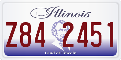 IL license plate Z842451