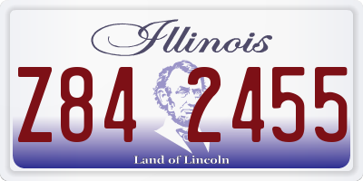 IL license plate Z842455
