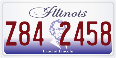 IL license plate Z842458