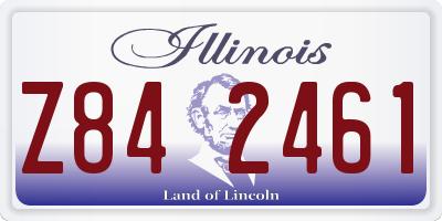 IL license plate Z842461