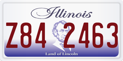 IL license plate Z842463
