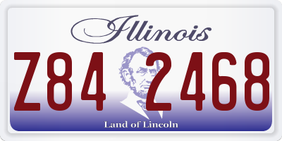 IL license plate Z842468