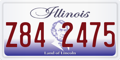 IL license plate Z842475