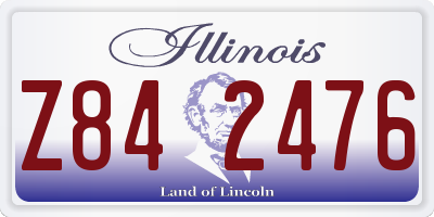 IL license plate Z842476