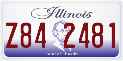 IL license plate Z842481