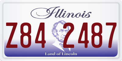 IL license plate Z842487