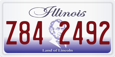 IL license plate Z842492
