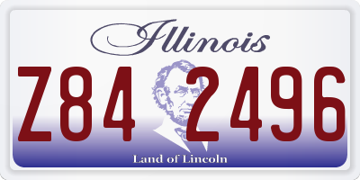 IL license plate Z842496
